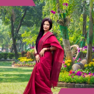 ইন্ডিয়ান সিল্ক কাতান শাড়ী