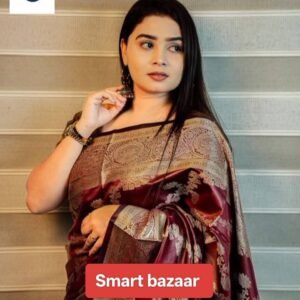 ইন্ডিয়ান সিল্ক কাতান শাড়ী