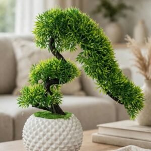 Artificial Curved Bonsai Tree