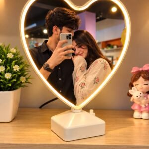 Heart Shape Magic LED Mirror Frame