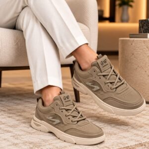 GW Stylish Beige Casual Sneakers