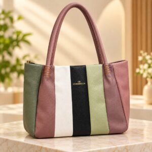 Chrisbella Striped Tote Bag
